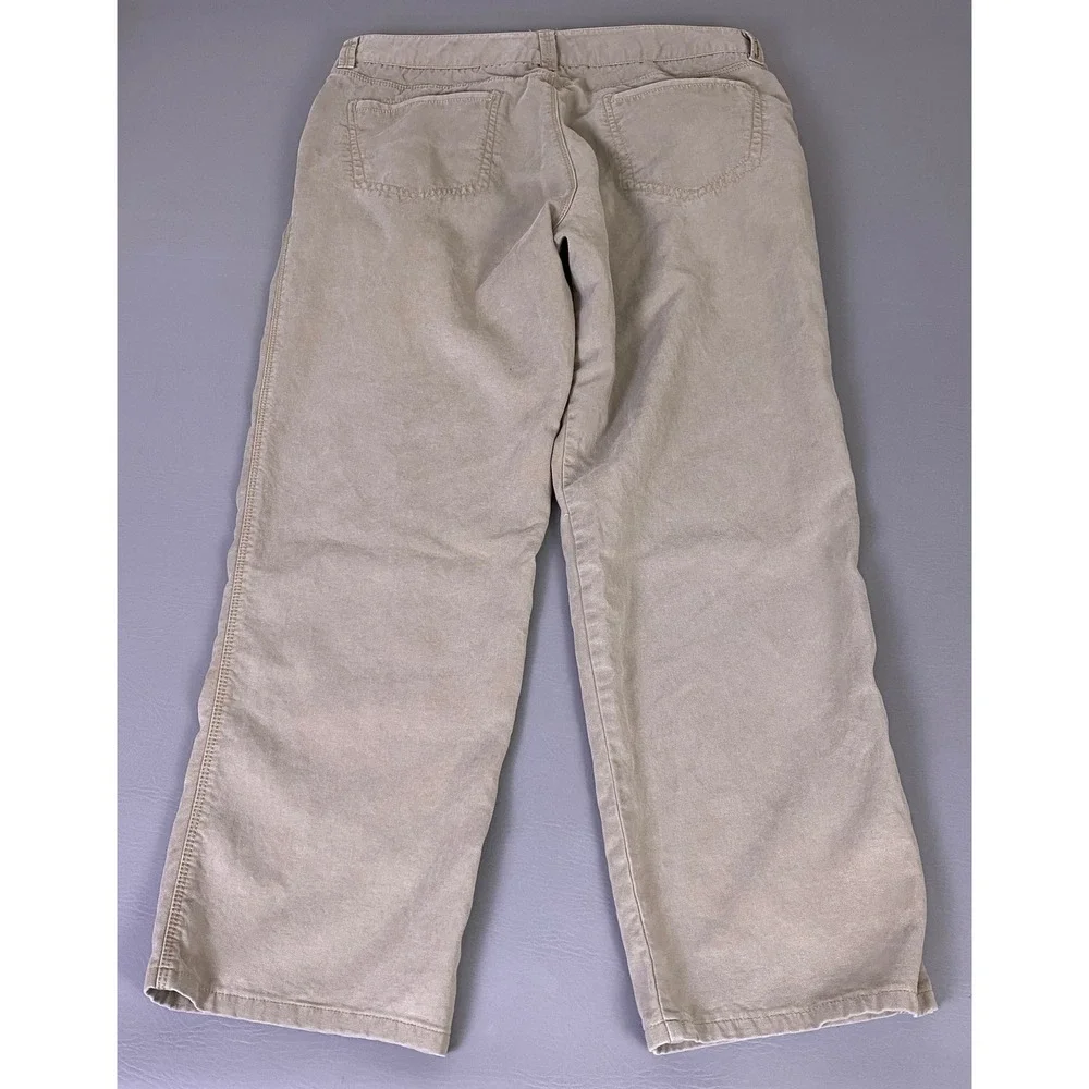 Tommy Bahama Pants Men's Size 35 Tan Khaki Tencel Cotton Blend Relaxed Chino EUC